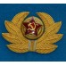 Комплект кокард на фуражку комначсостава ВВС, вышивка канителью, образец 1940 года